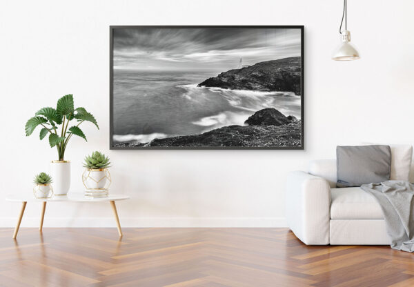 Trevose Serenity – Monochrome Majesty of the Cornish Coast - Image 3